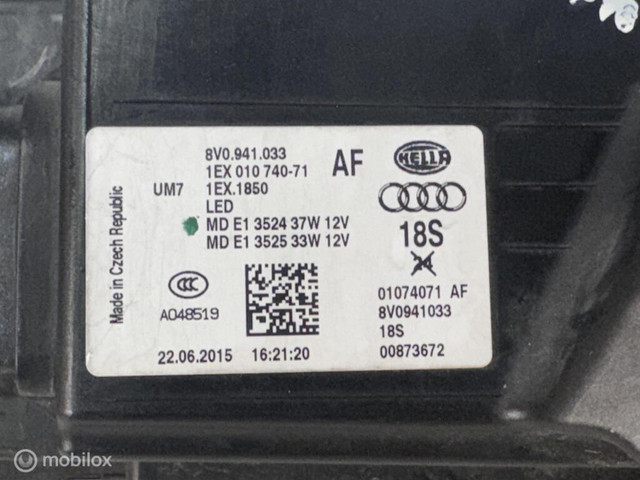 Koplamp origineel led Audi A3 8V ('12-'17) 8V0941033 - Afbeelding 4